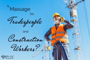 a construction worker in the worksite: text: is massage for tradespeople and construction workers?