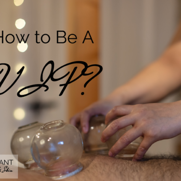 two hands doing a cupping massage on a back: text: How to be a VIP?